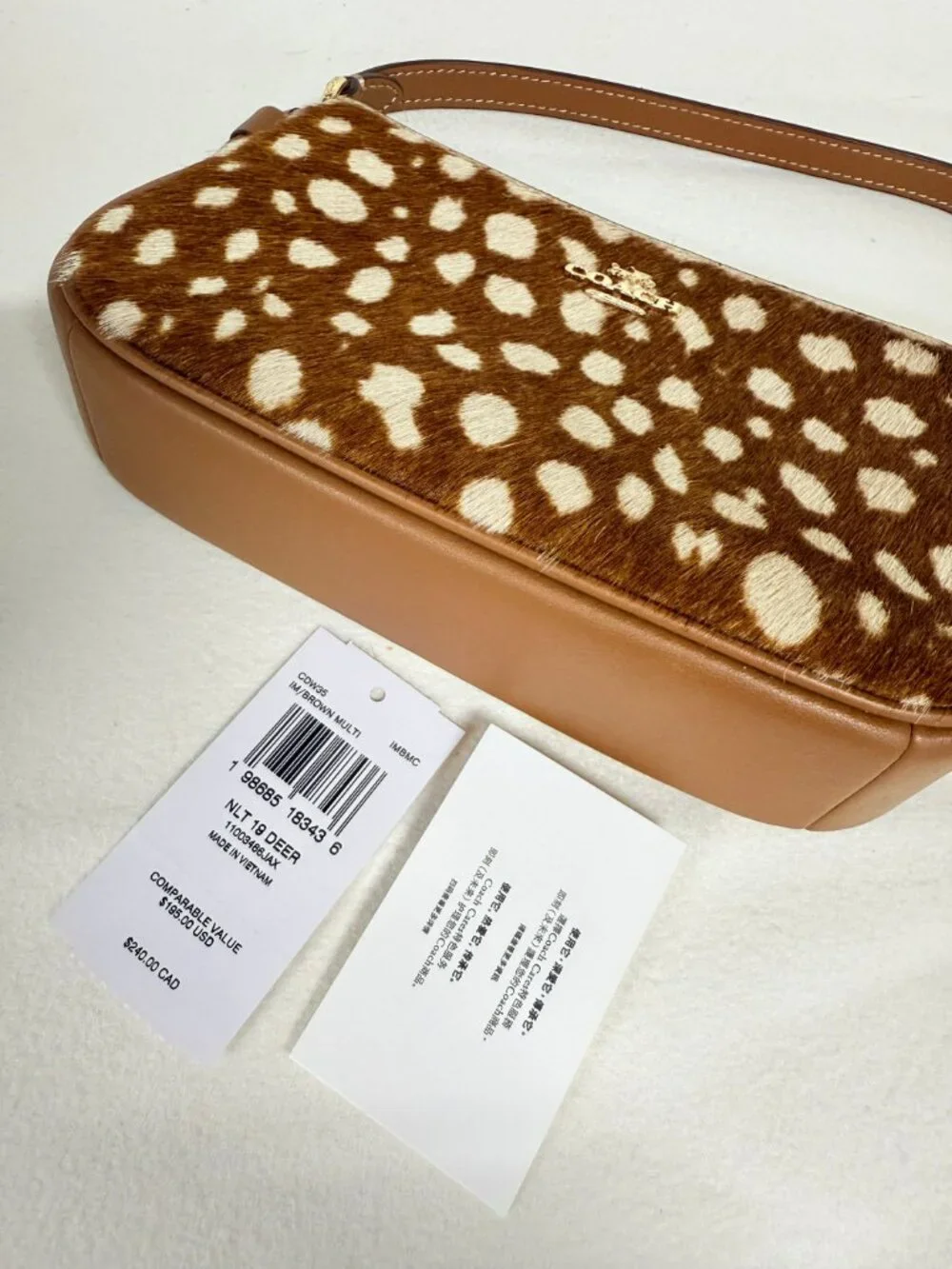 coach Nolita 19 With Deer Print cdw35